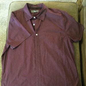 Decree Men’s Short Sleeve Dress Shirt XL Slim Fit